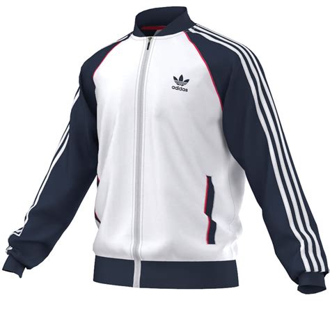 adidas trainingsjacke retro herre weiss|Retro · Trainingsjacken .